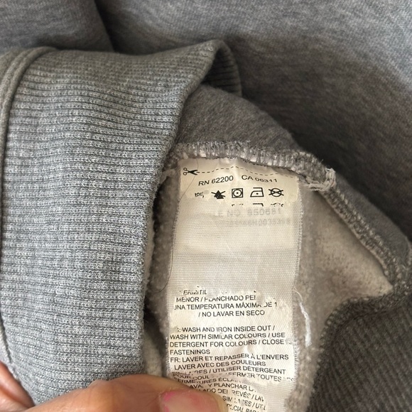 Puma Gray and Black Zip Up Sweater with Athletic Design - Picture 6 of 7